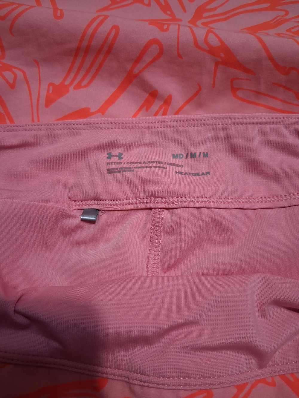 Under Armour Pink and Coral A-Line Athletic Skort - Picture 6 of 8